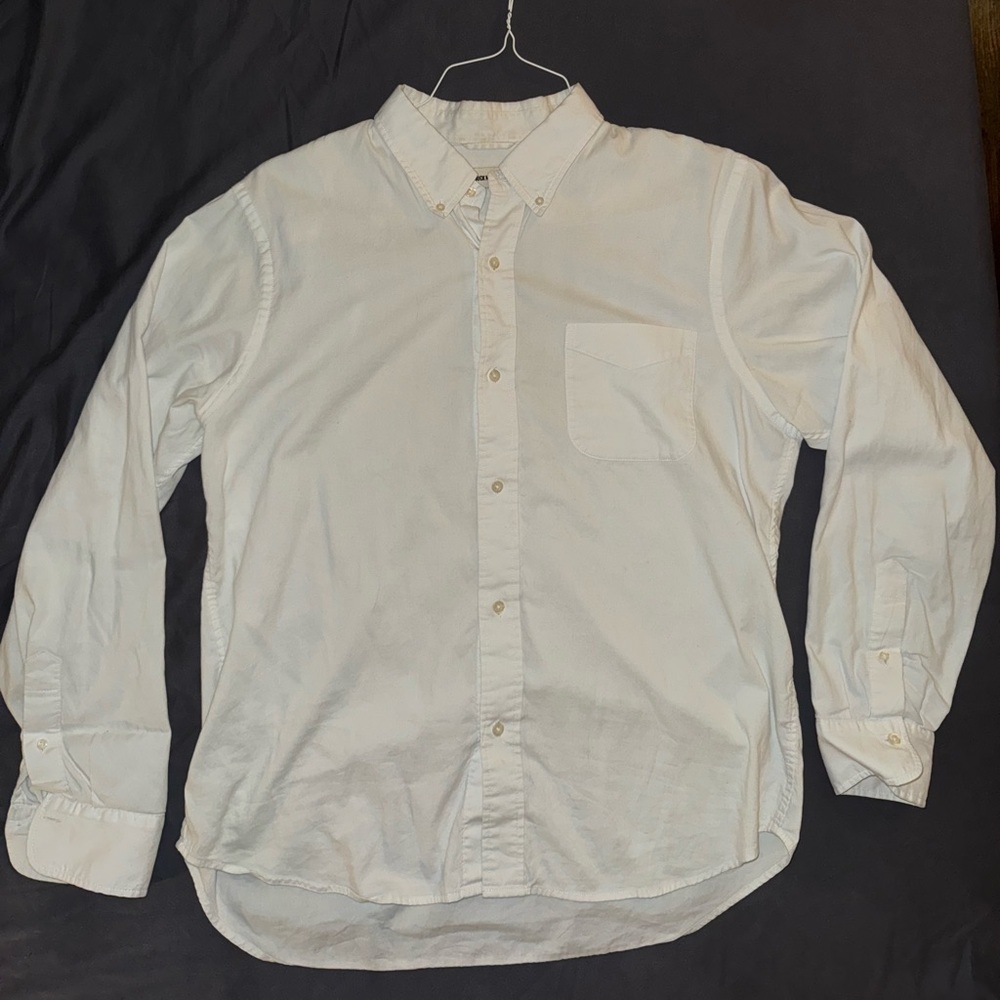 Buck Mason White Button-Down Casual Shirt